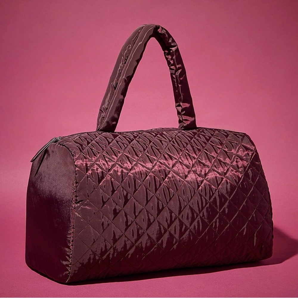 NWT DSW Maroon Quilted Weekender